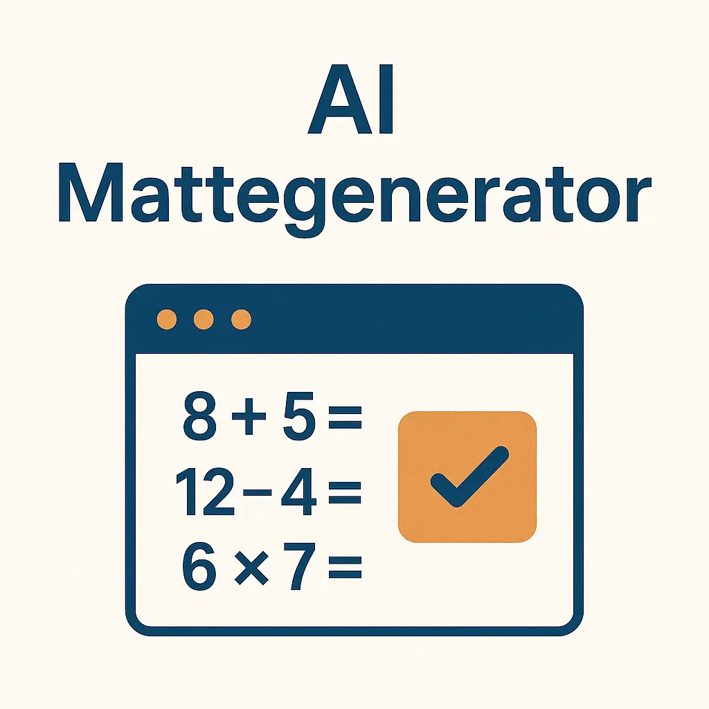 Elever som använder AI mattegenerator