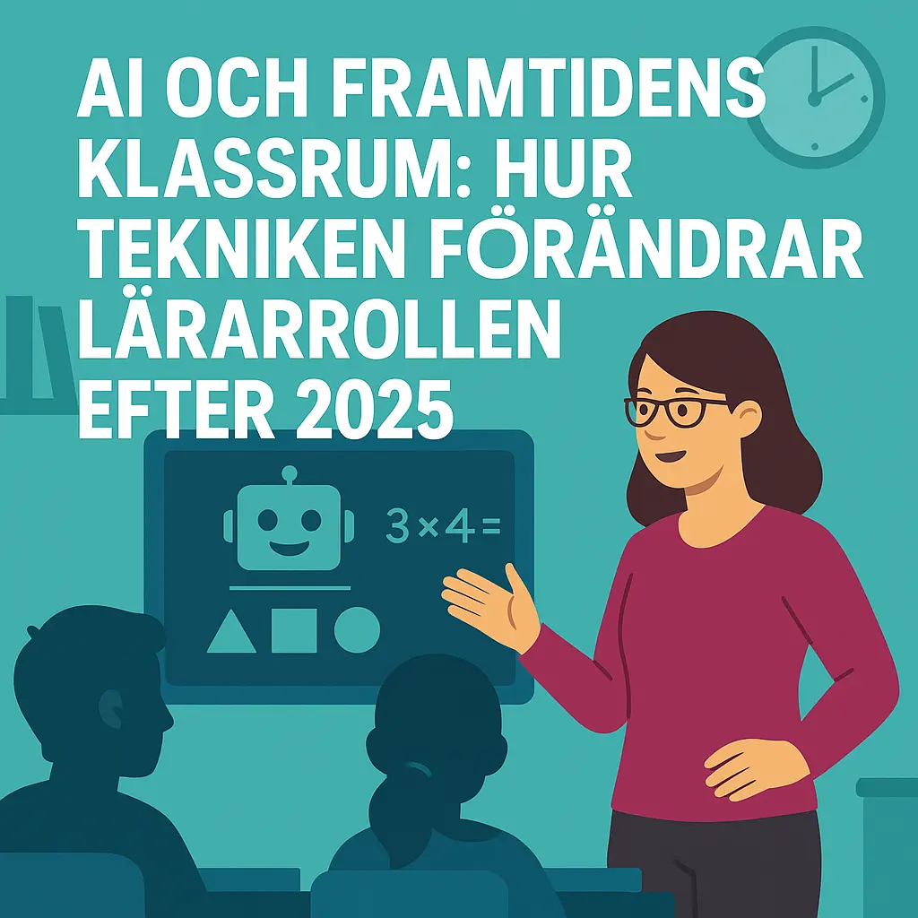 AI och framtidens klassrum: hur tekniken förändrar lärarrollen efter 2025