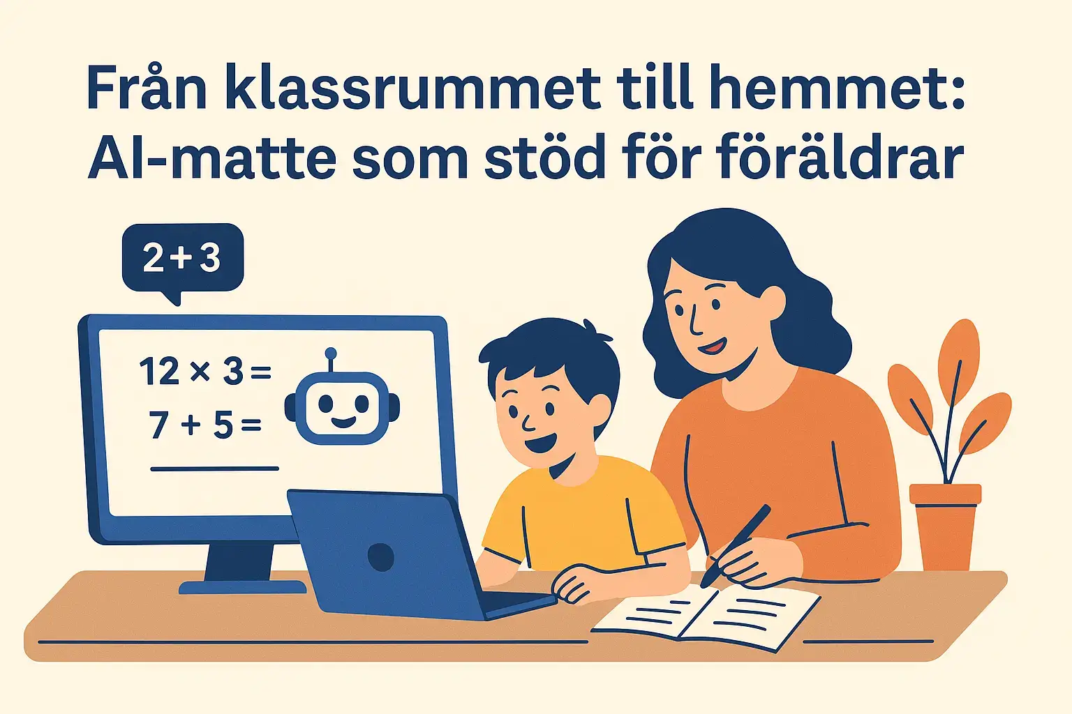 Från klassrummet till hemmet: AI-matte som stöd för föräldrar