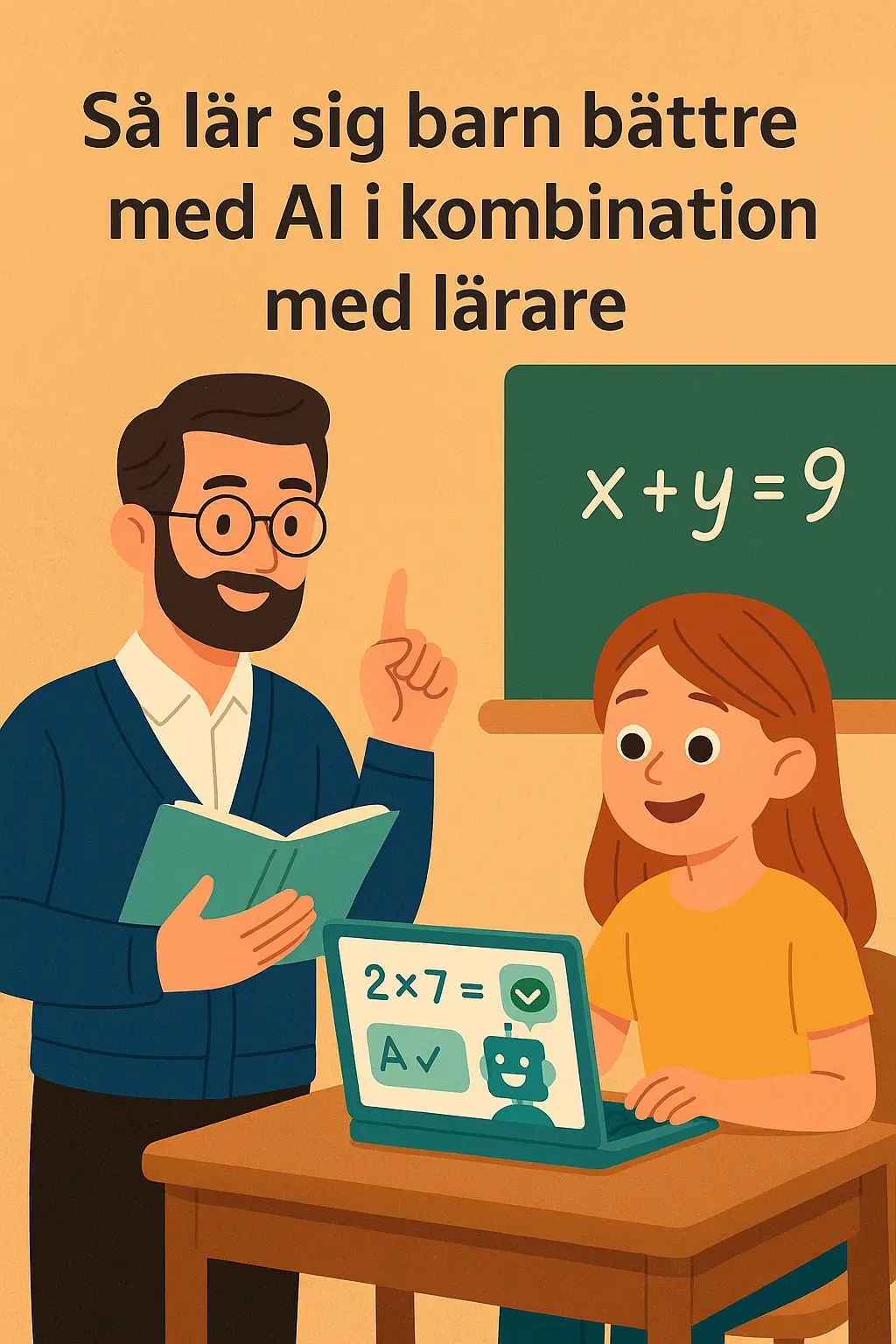 Så lär sig barn bättre med AI i kombination med lärare