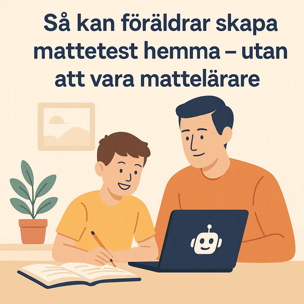 Så kan föräldrar skapa mattetest hemma – utan att vara mattelärare