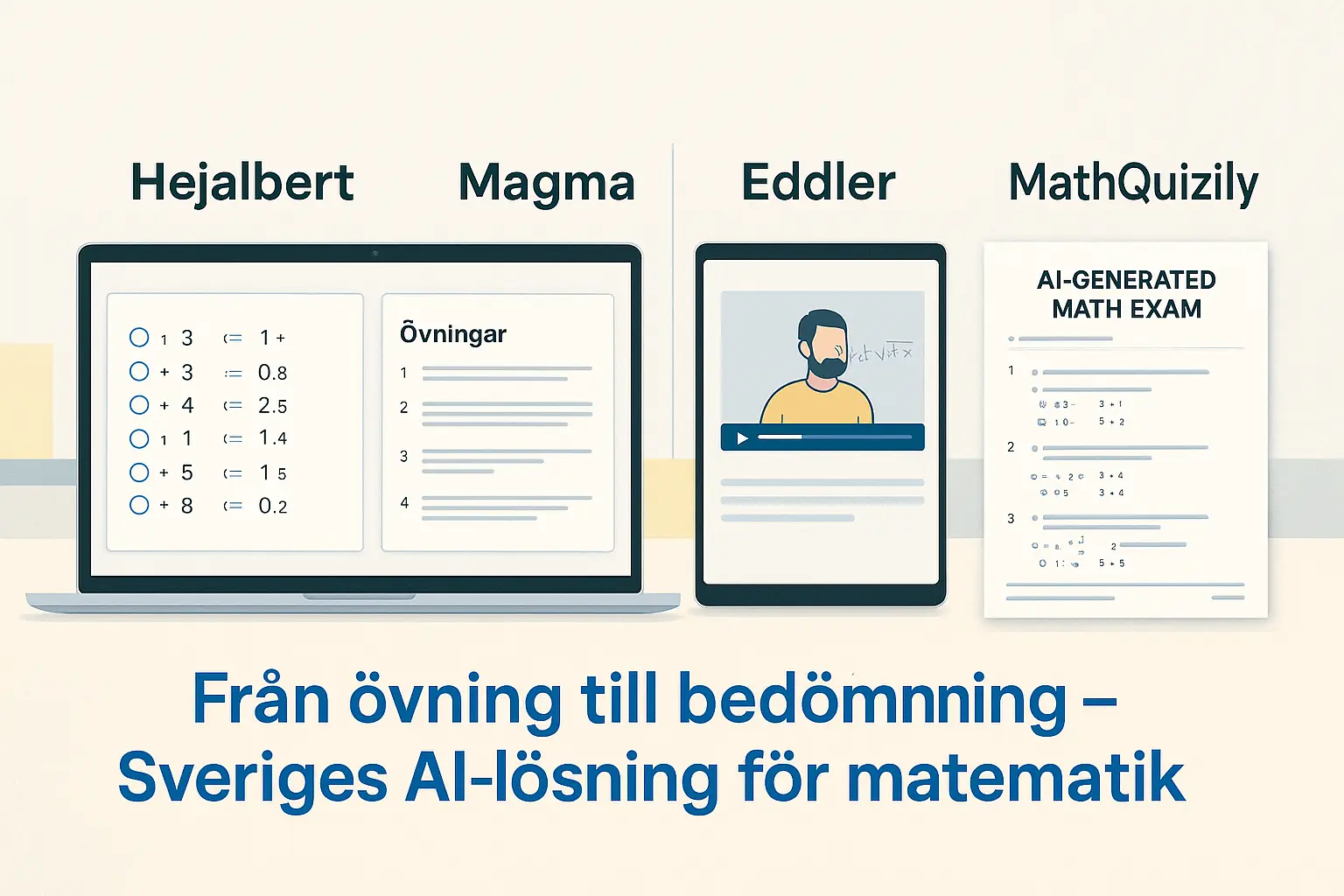 Så jämför du Hejalbert, Magma, Eddler och MathQuizily – komplett guide för lärare