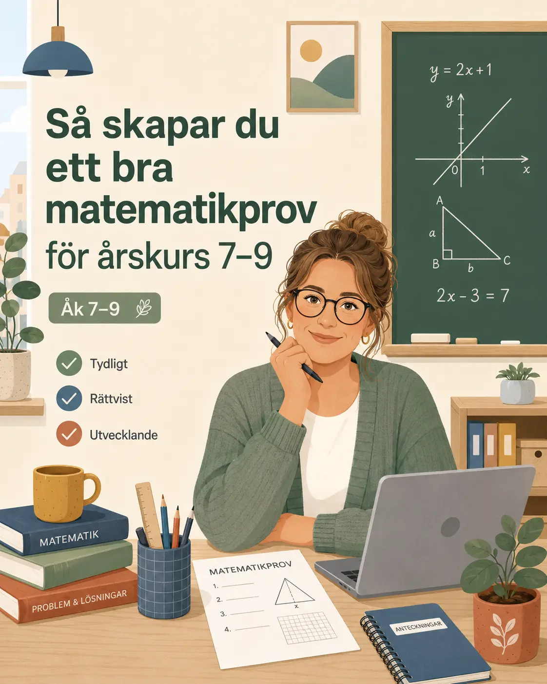 Så skapar du ett bra matematikprov för årskurs 7–9