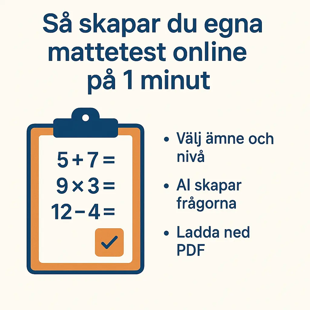 Så skapar du egna mattetest online på 1 minut