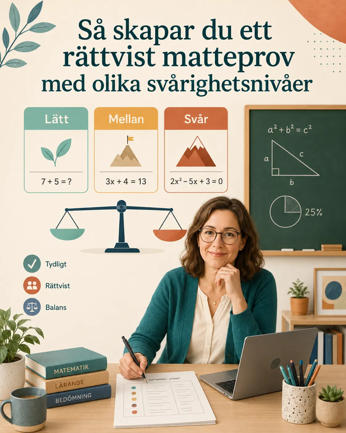 Så skapar du ett rättvist matteprov med olika svårighetsnivåer