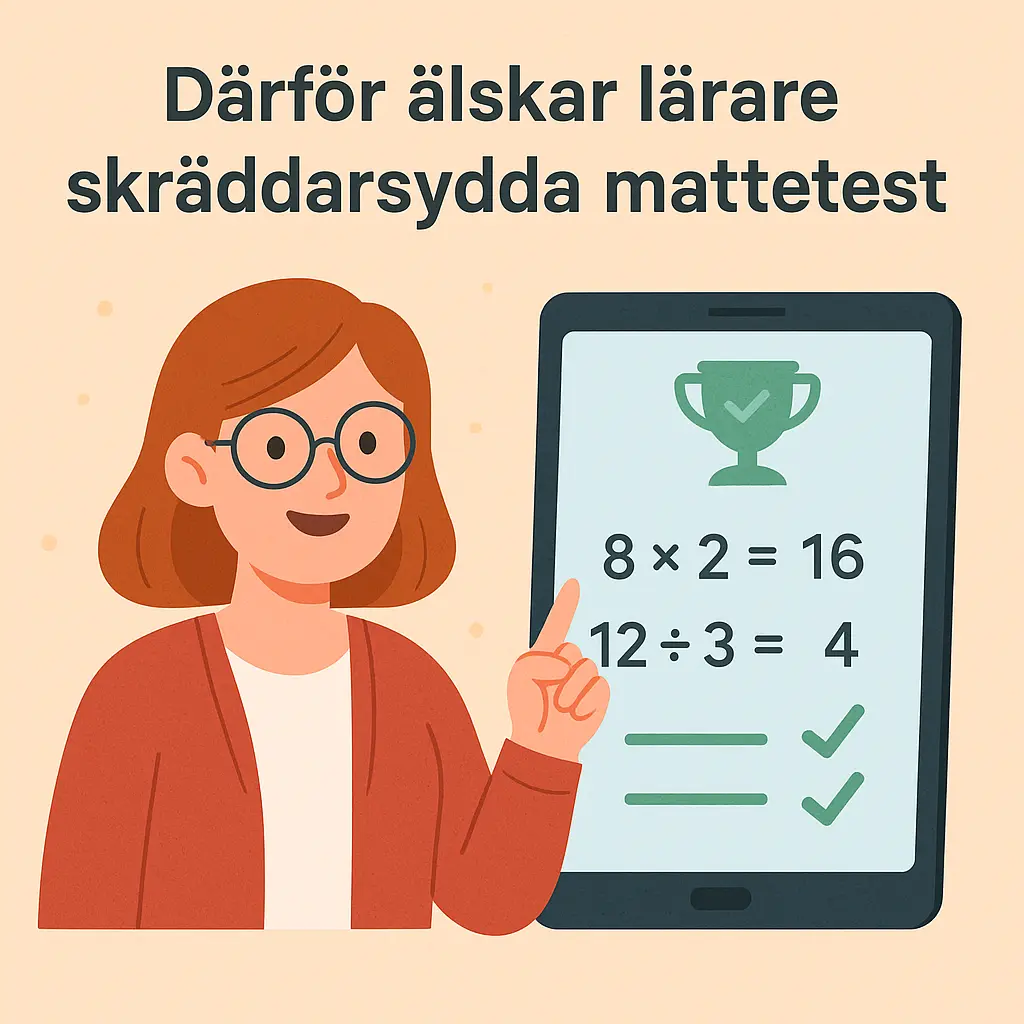 Därför älskar lärare skräddarsydda mattetest