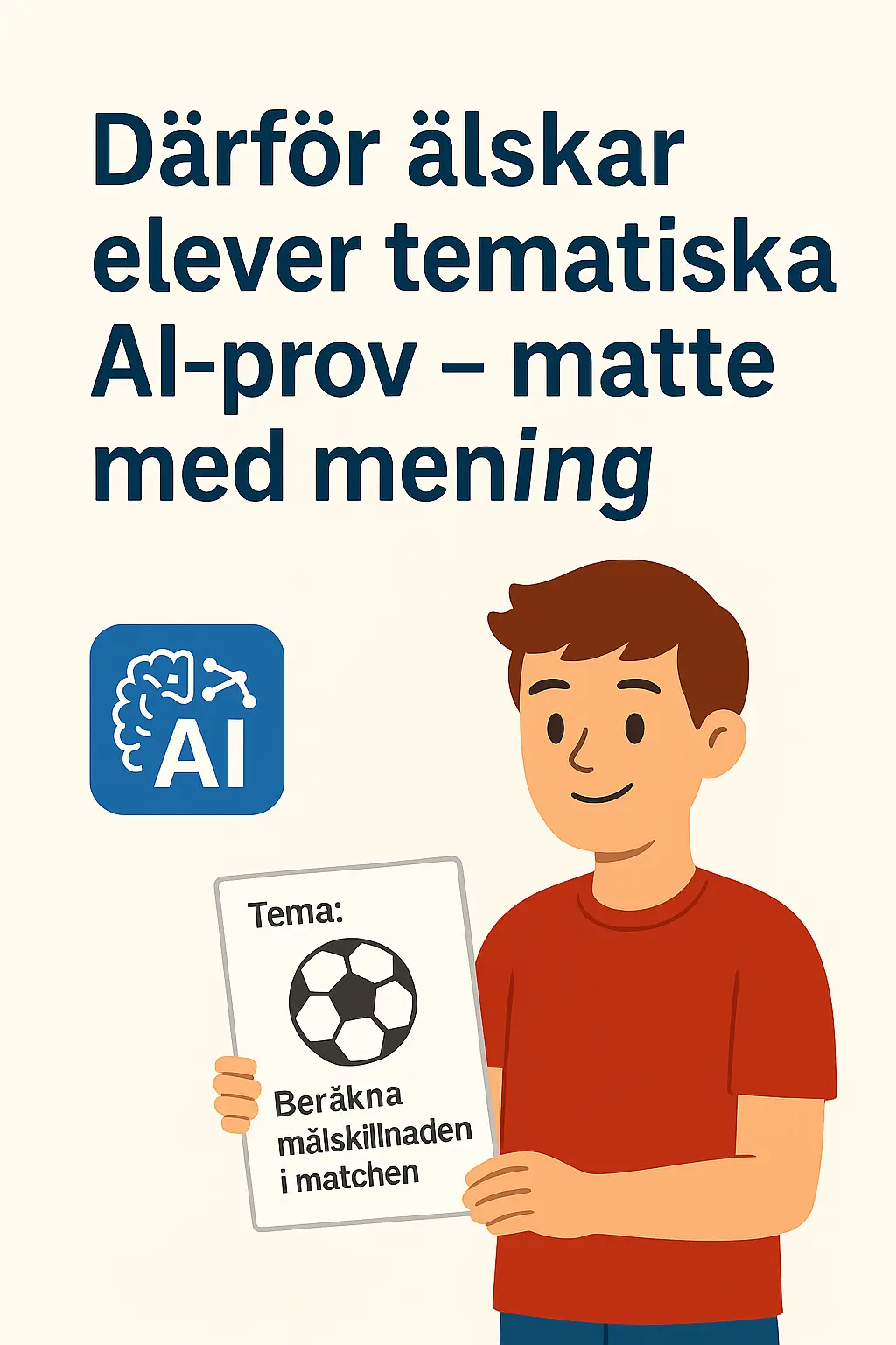 Därför älskar elever tematiska AI-prov – matte med mening